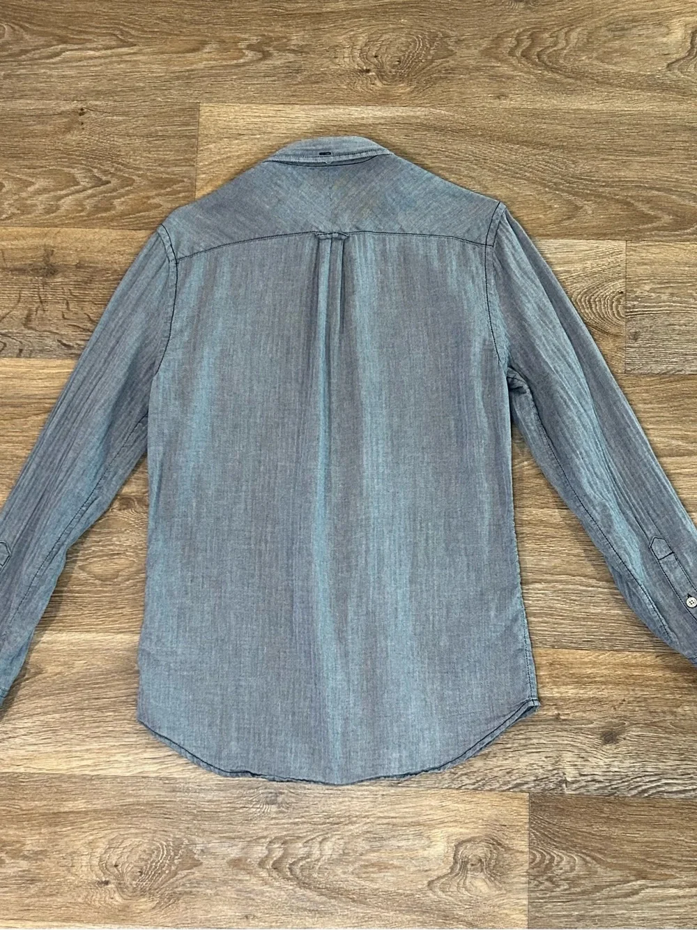 True Religion Men's Slim Fit S Small Blue Button Up Dress Shirt Western Style